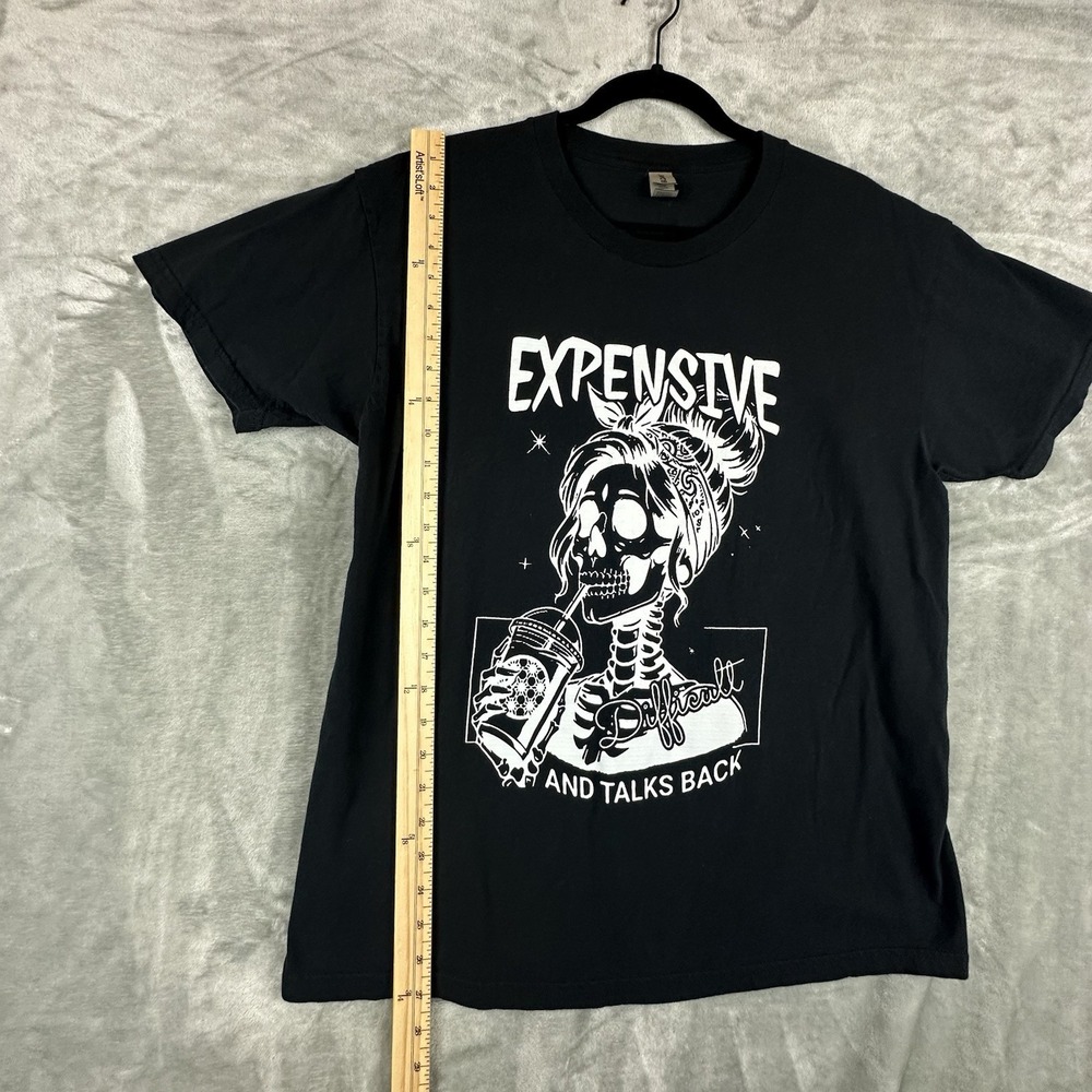 "Expensive, Difficult, and Talks Back" T-Shirt Women's XL Black Graphic Cotton - Picture 4 of 6